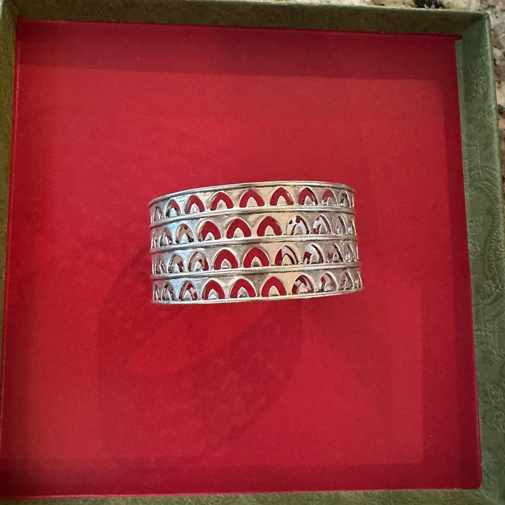 Elegant Silver Cuff Bracelet